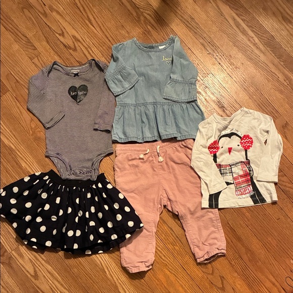 Carter's Other - Cute Baby Clothing Set with Polka Dot Skirt